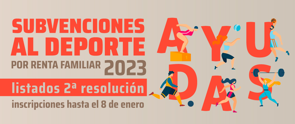 Ayudas al deporte por renta familiar 2023 2ª resolución
